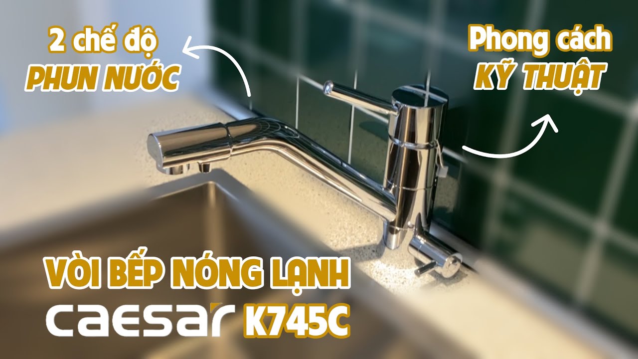 Vòi bếp nóng lạnh Caesar K745C