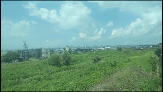 上越線｜越後滝谷駅→宮内駅（JR東日本E129系電車。クモハE128-129）車窓、走行音、車内アナウンス。青春１８きっぷで乗車。R6/8（新潟県長岡市）Jōetsu Line JAPAN TRAIN
