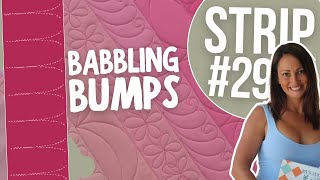 99+ Strip Series #29 | Quilting Bumps (Beginner-Friendly Free-Motion)