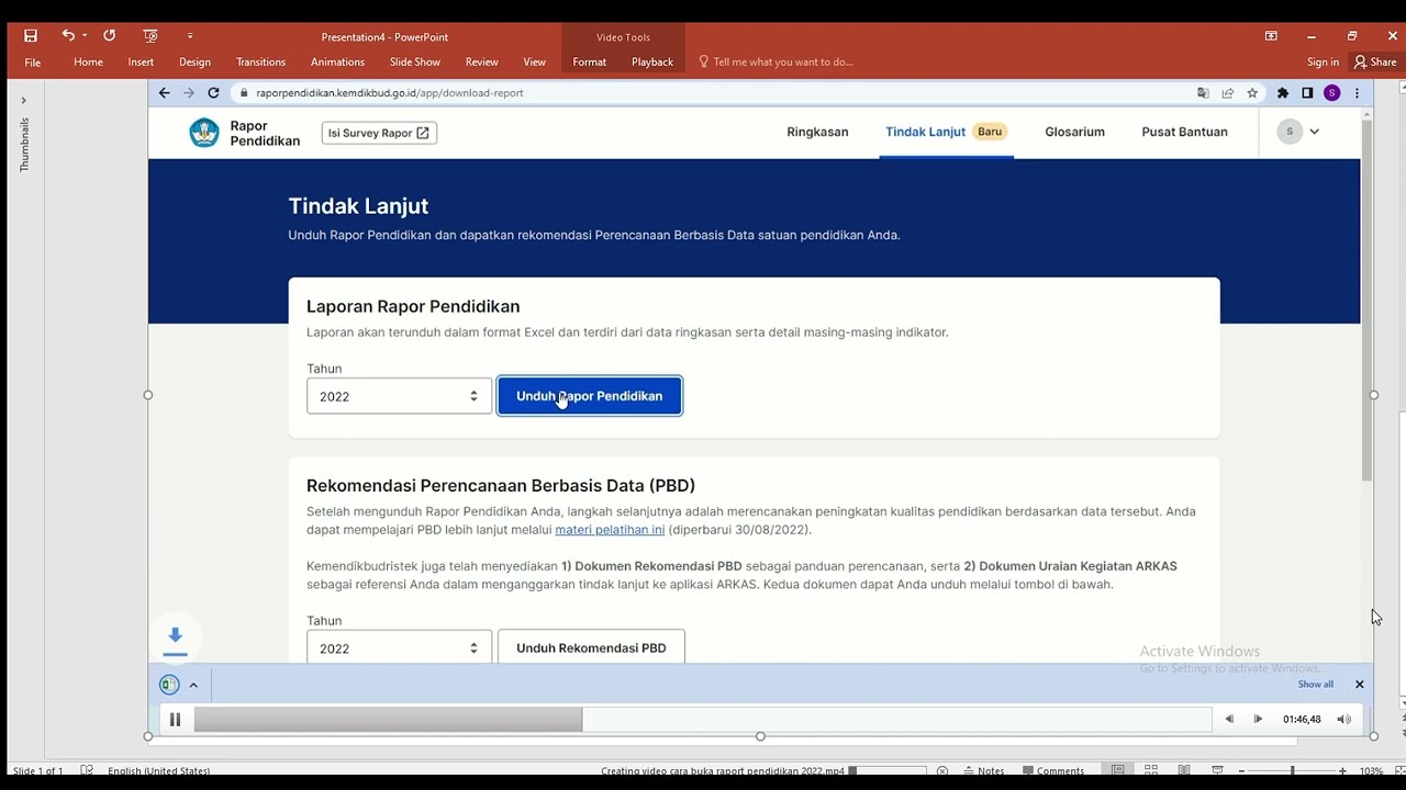 cara buka raport pendidikan 2022 terbaru berdasarkan ujian asesmen 2021