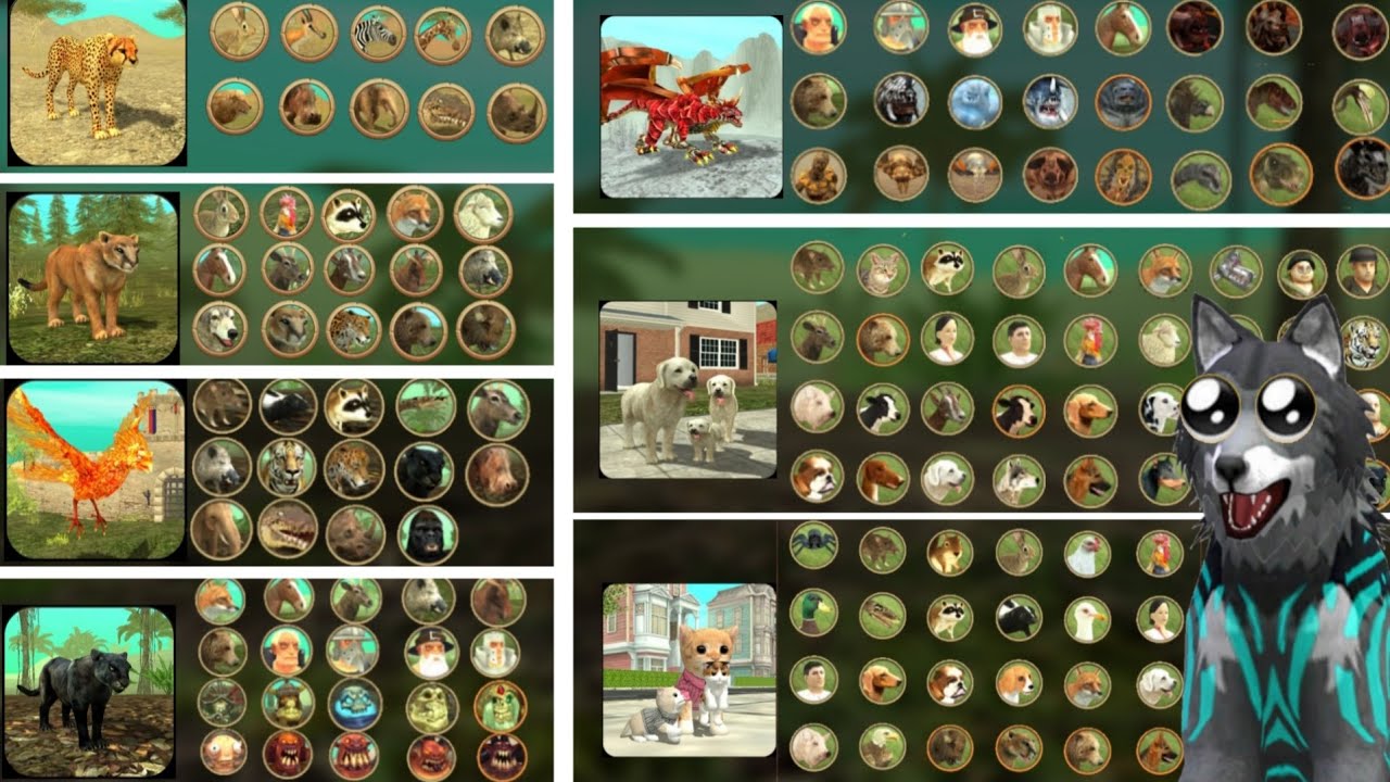 All enemies in cat sim dog sim dragon sim  phoenix sim cougar sim panther sim cheetah sim full game🙀