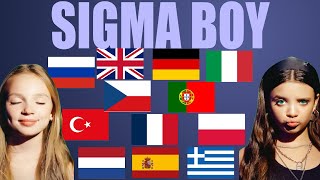 Betsy Sigma Boy-Russian, English, French,German, Spanish, Italian, Czech, Greek, Portuguese, Turkish