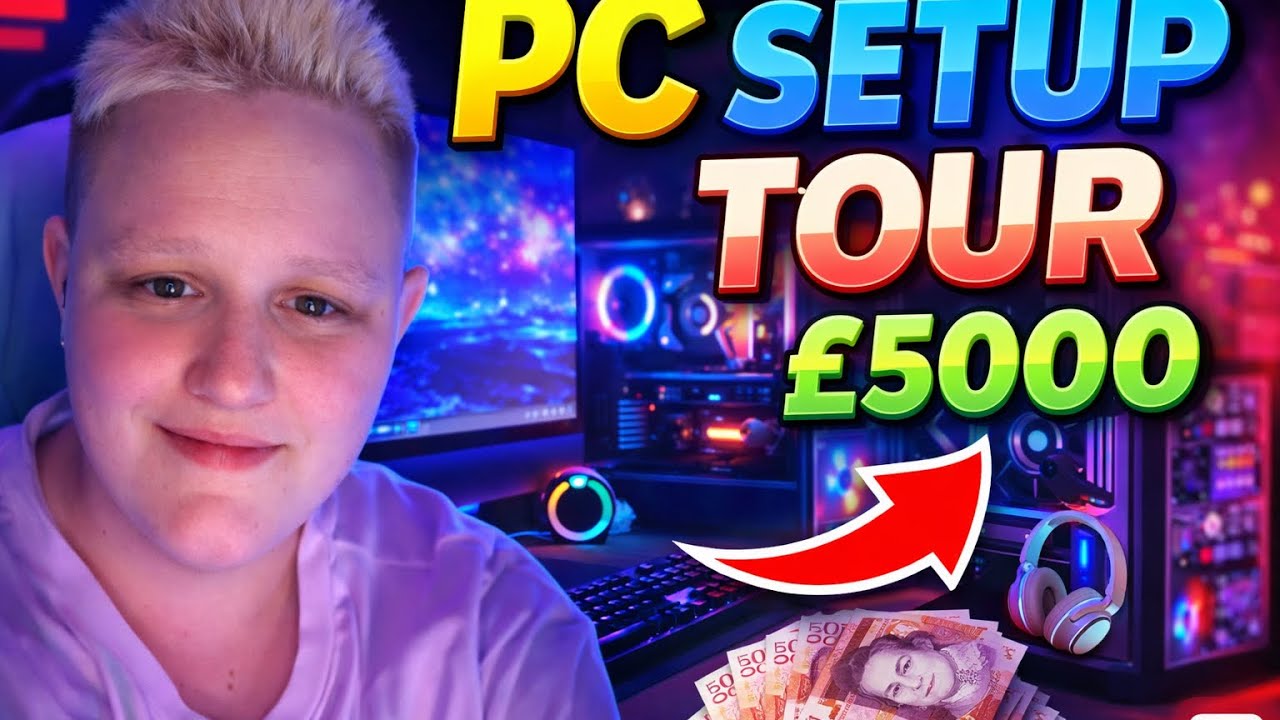 My pc set up tour! - YouTube