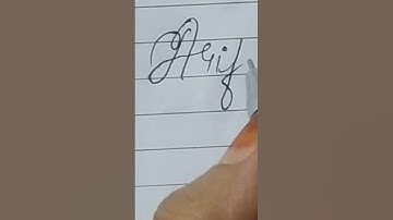 Arif In Beautiful Cursive Handwriting #art #shorts