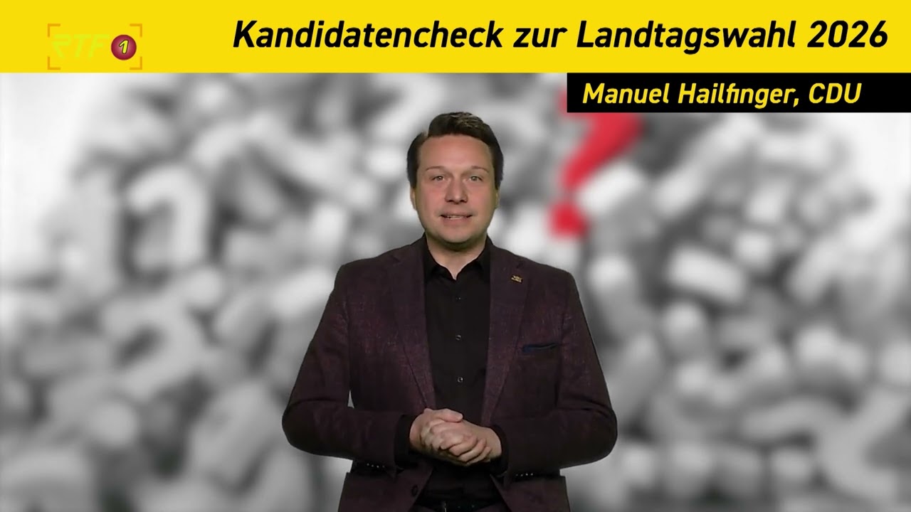 Kandidatencheck zur Landtagswahl 2026: Manuel Hailfinger, CDU (Wahlkreis Hechingen-Münsingen)