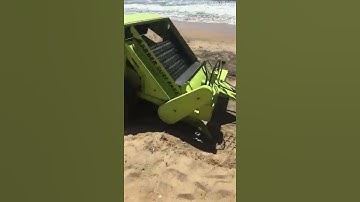 Máy cào rác bãi biển