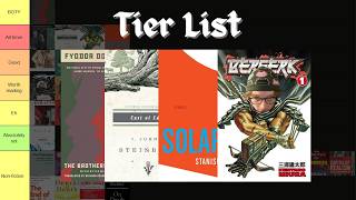 Tier listing the 40 books i read in 2025