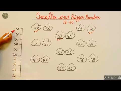 Math | Smaller and Bigger Number 51-60