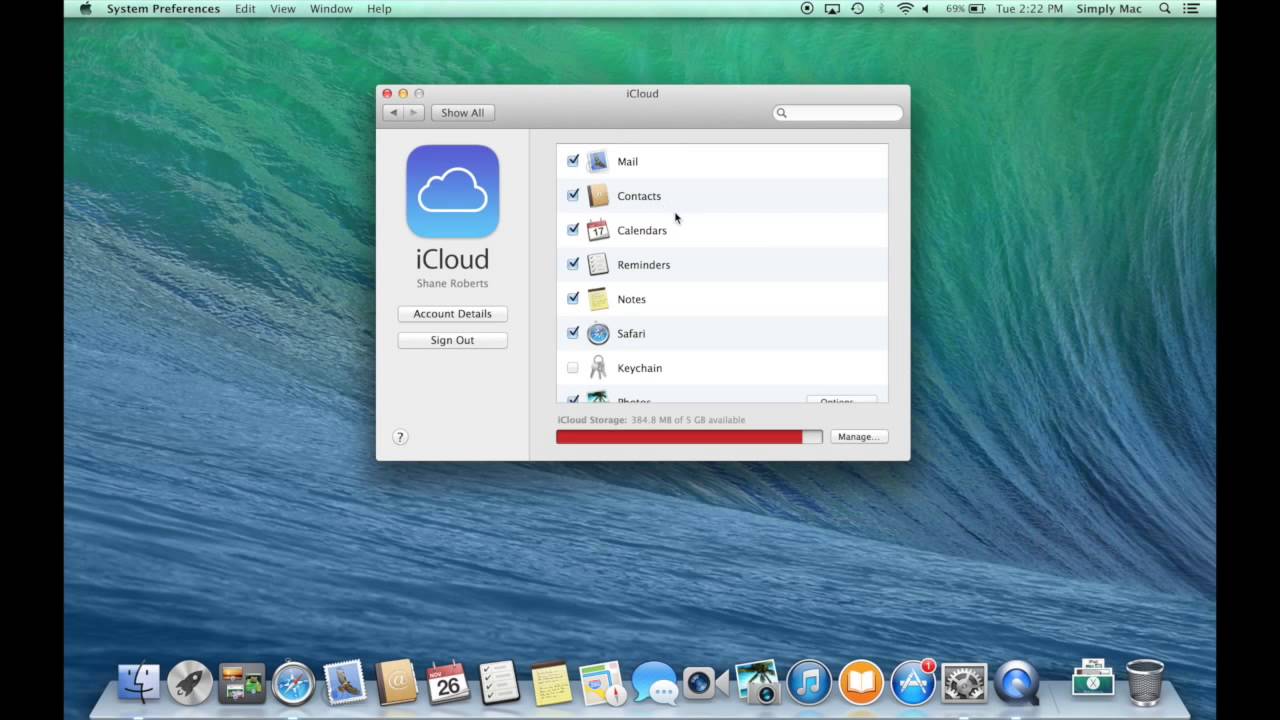 How to setup icloud