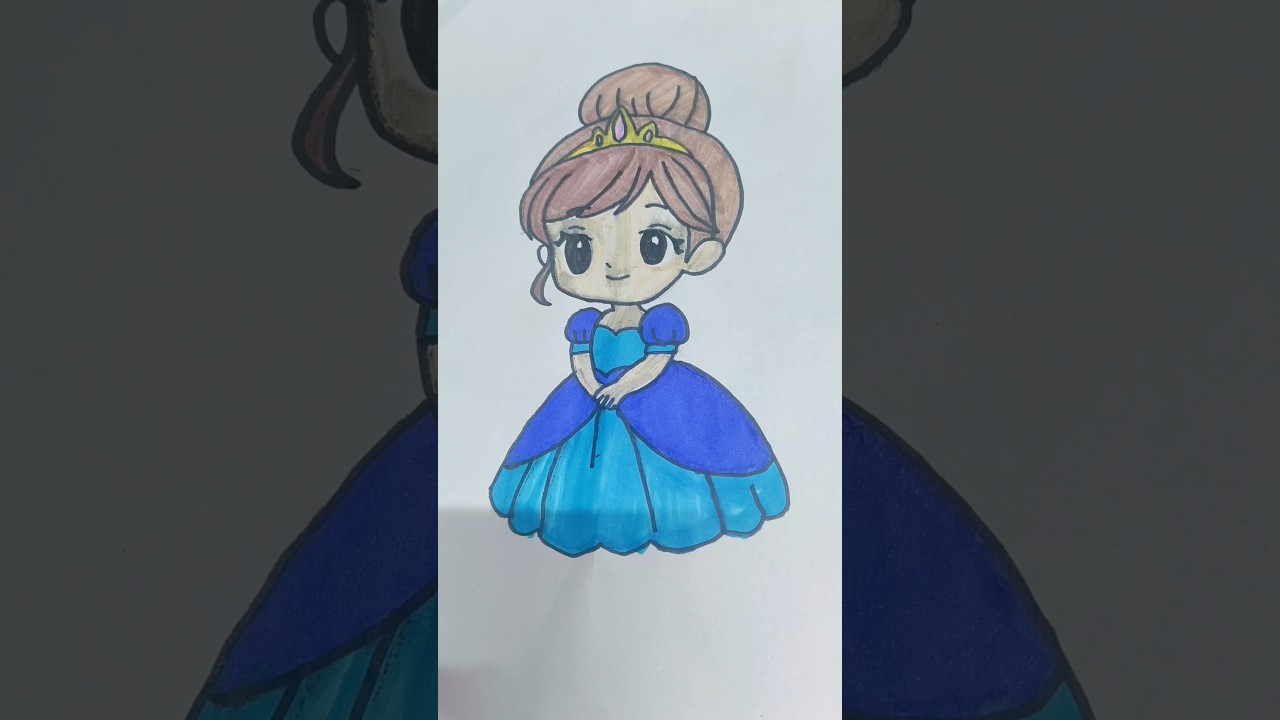 princess drawing easy
