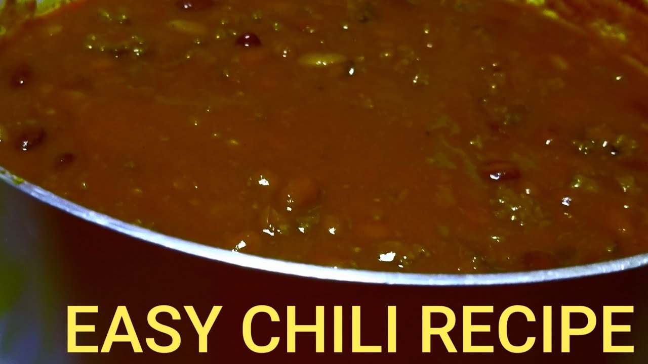 Easy chili recipe YouTube