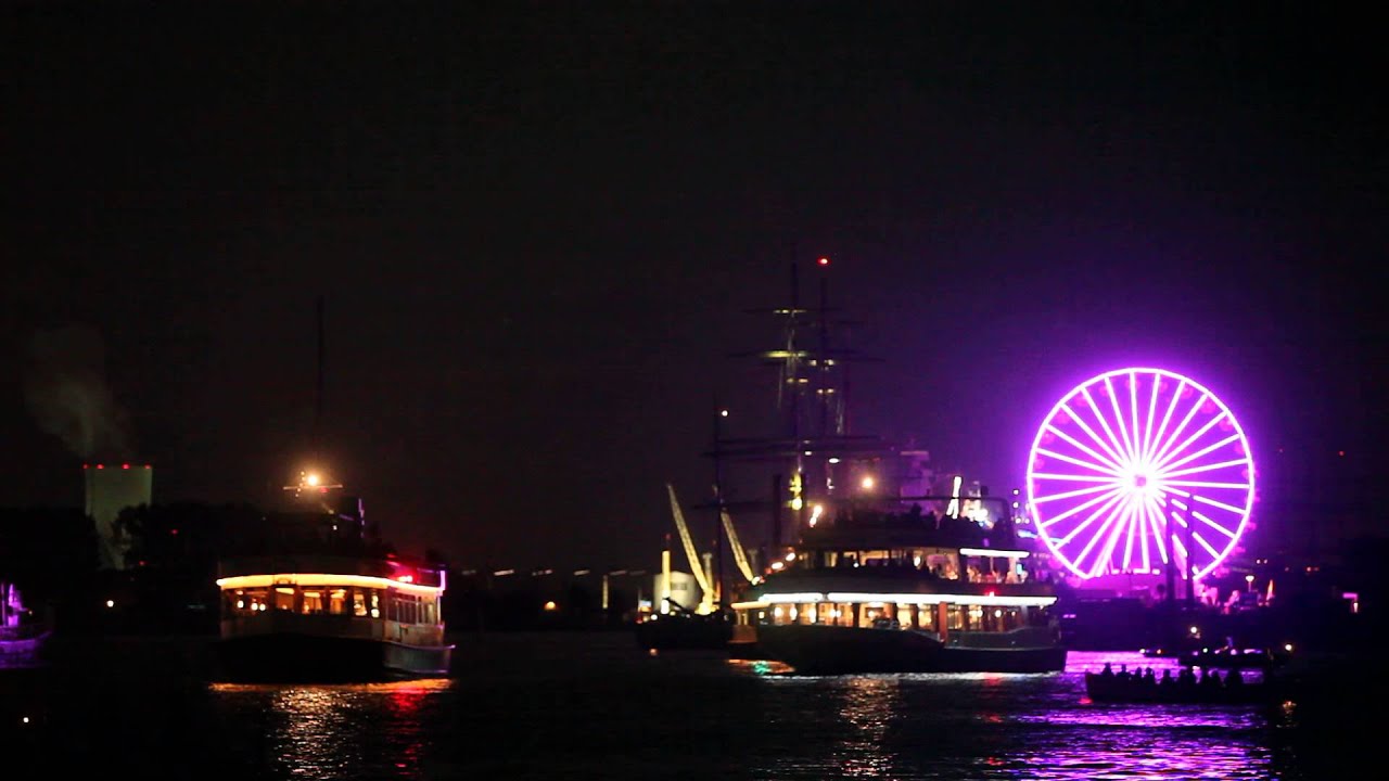 Hanse Sail - Warnemünde at night