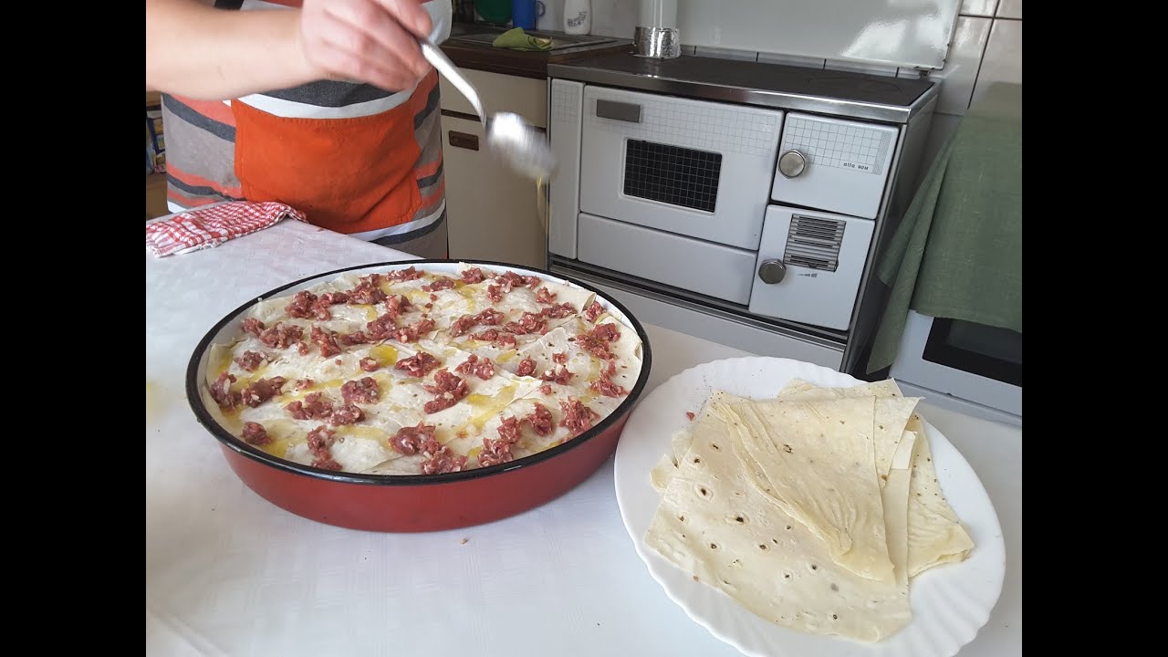 Бурек с домашним запеченным тестом фило