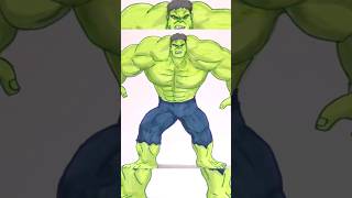 💪Dibujo al increbile 🟢 Hulk 🟢 super fácil👊