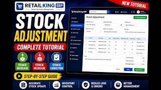 Stock Adjustment in Retail King ERP | Stock Increase & Decrease Complete Tutorial