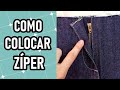 Como colocar zíper em calça jeans