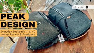Everyday Backpack V1 & V2 - Honest Feedback & Review (PEAK DESIGN)