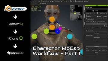 Blender Octane | Character Creator 4 | iClone 8 - Character Motion Capture Workflow - Part 1