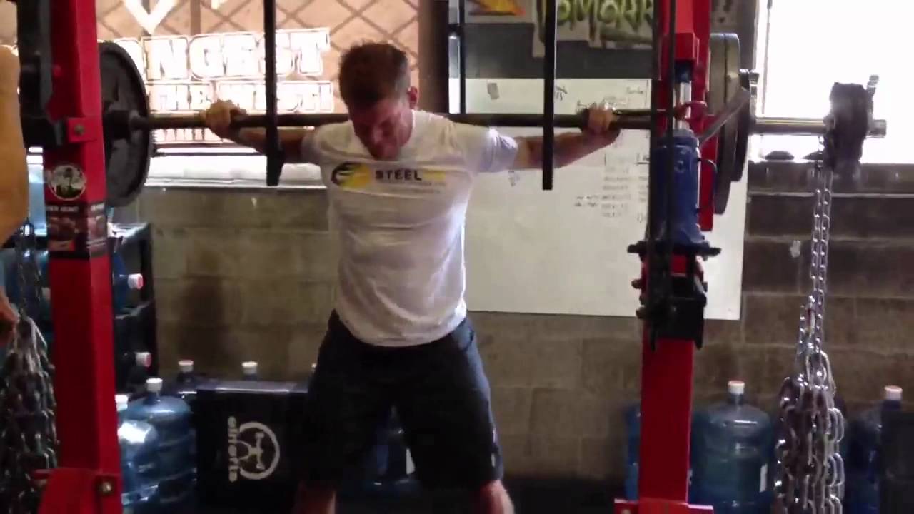 Blair Morrison and Travis Cassidy squats