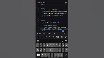 Length Converter by Javascript in Android Compiler. #coding #hackathon #programming #dsa #android