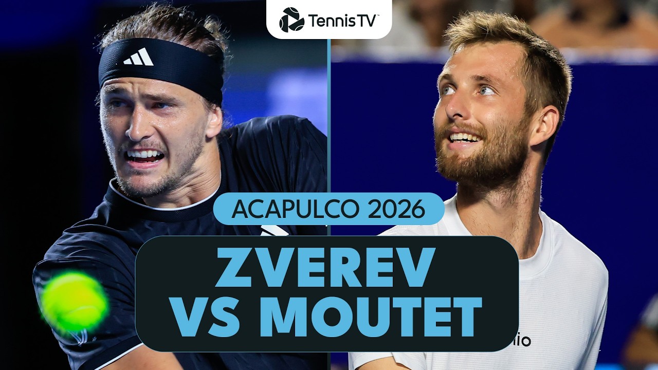 Alexander Zverev Opens In Acapulco Vs Corentin Moutet  Acapulco 2026 Match Highlights