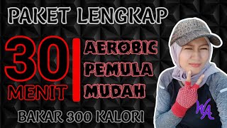 Senam Aerobik Pemula 2021 || Senam Aerobik Lengkap Pemanasan Inti Pendinginan || Membakar 300 Kalori