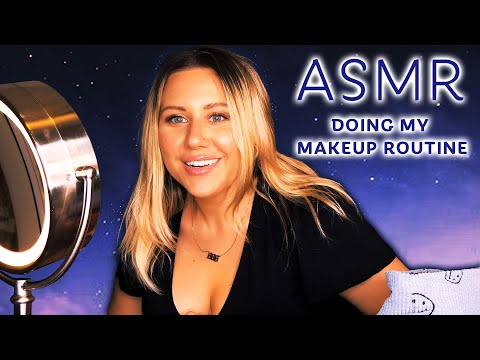 ASMR Macy's everyday makeup tutorial, ultra relaxing with tingly gentle whispers & layered sounds