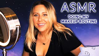 ASMR Macy&#39;s everyday makeup tutorial, ultra relaxing with tingly gentle whispers &amp; layered sounds