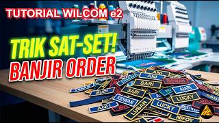 Trik Sat-Set Desain Nametag Wilcom: Hemat Waktu, Hasil Presisi! #tutorial #wilcomembroidery