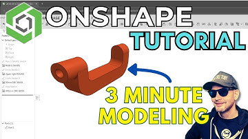 ONSHAPE TUTORIAL - 3 Minute Modeling - Extrude, Fillet, Cut