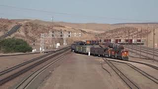 BNSF Manifest enters Barstow, CA yard from the East 5/11/21