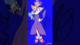 Blaze the cat #blaze #sonic #digitalart