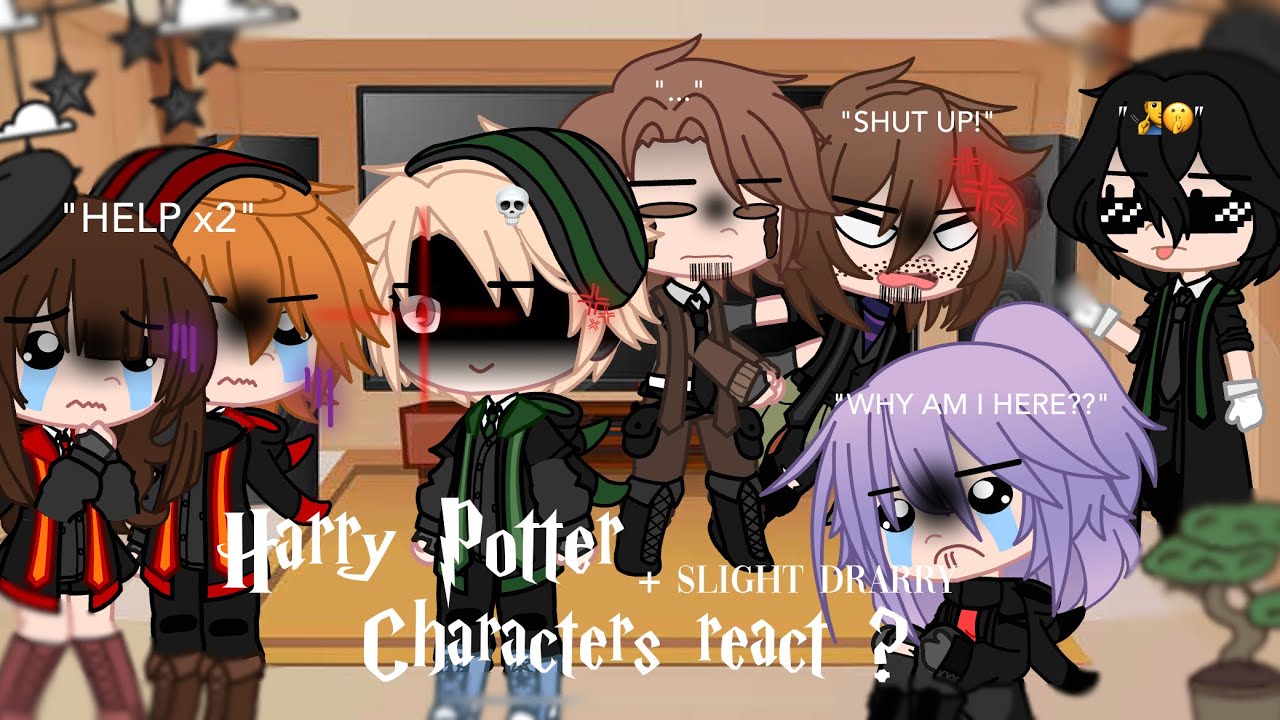 Harry Potter characters react to ? [] Angst [] Slight Drarry [] Re-uploaded and short ✋😀