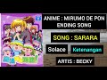 Mirumo De Pon Ending Sarara Lyric Sub Mp3 Song