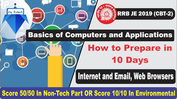 BASICS OF COMPUTER & APPLICATION FOR RRB JE/CMA CBT-2 |  INTERNET, EMAIL AND WEB BROWSERS