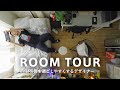【ルームツアー】都内6畳でも最大限広く活用するデザイナー！ガレージのような賃貸をDIY｜IKEAの家具や中国の怪しいサイトで購入したネオンライト｜壁を活用した収納｜1R・35歳1人暮らし