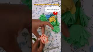 Amazing flower tricks using paper/simple and easy paper flower/how to make paper flower/paper flower