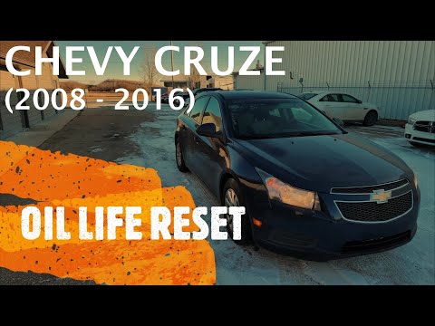 Chevrolet Cruze – How to RESET OIL LIFE and SET IT TO 100% (2008 – 2016)