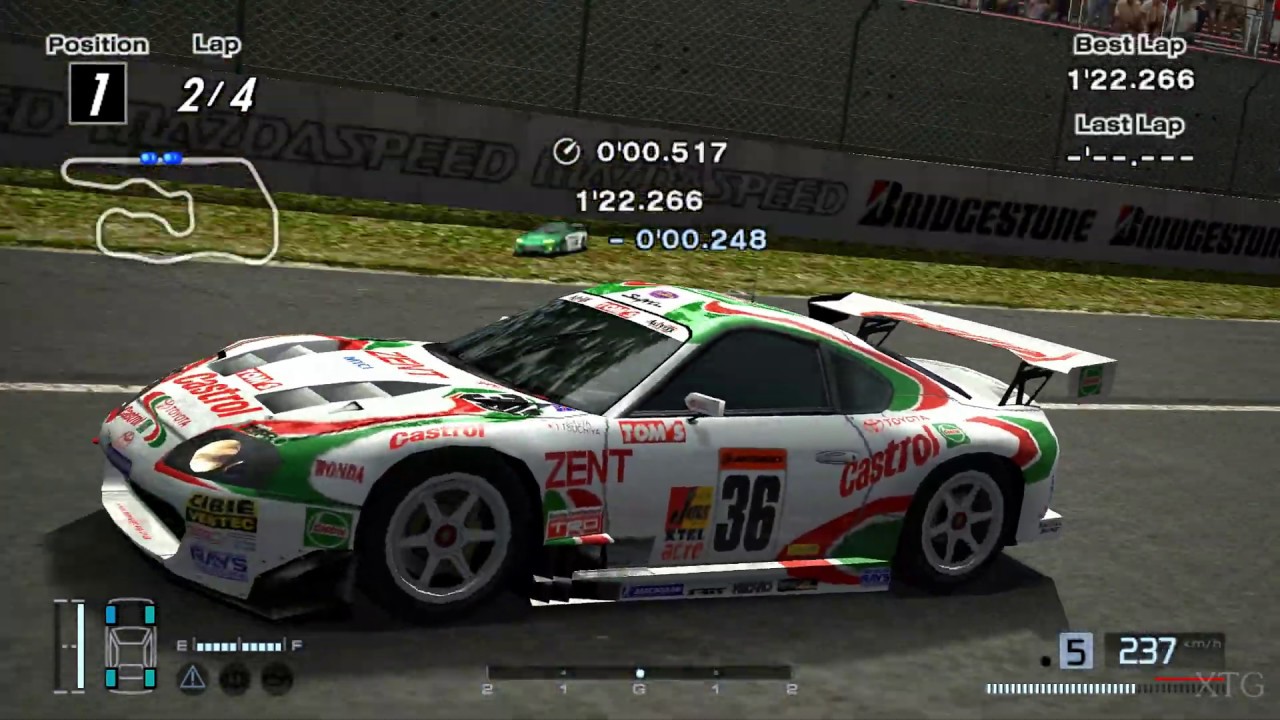 [#1524] Gran Turismo 4 - Toyota Castrol Tom's Supra (JGTC) '00 PS2 Gameplay HD