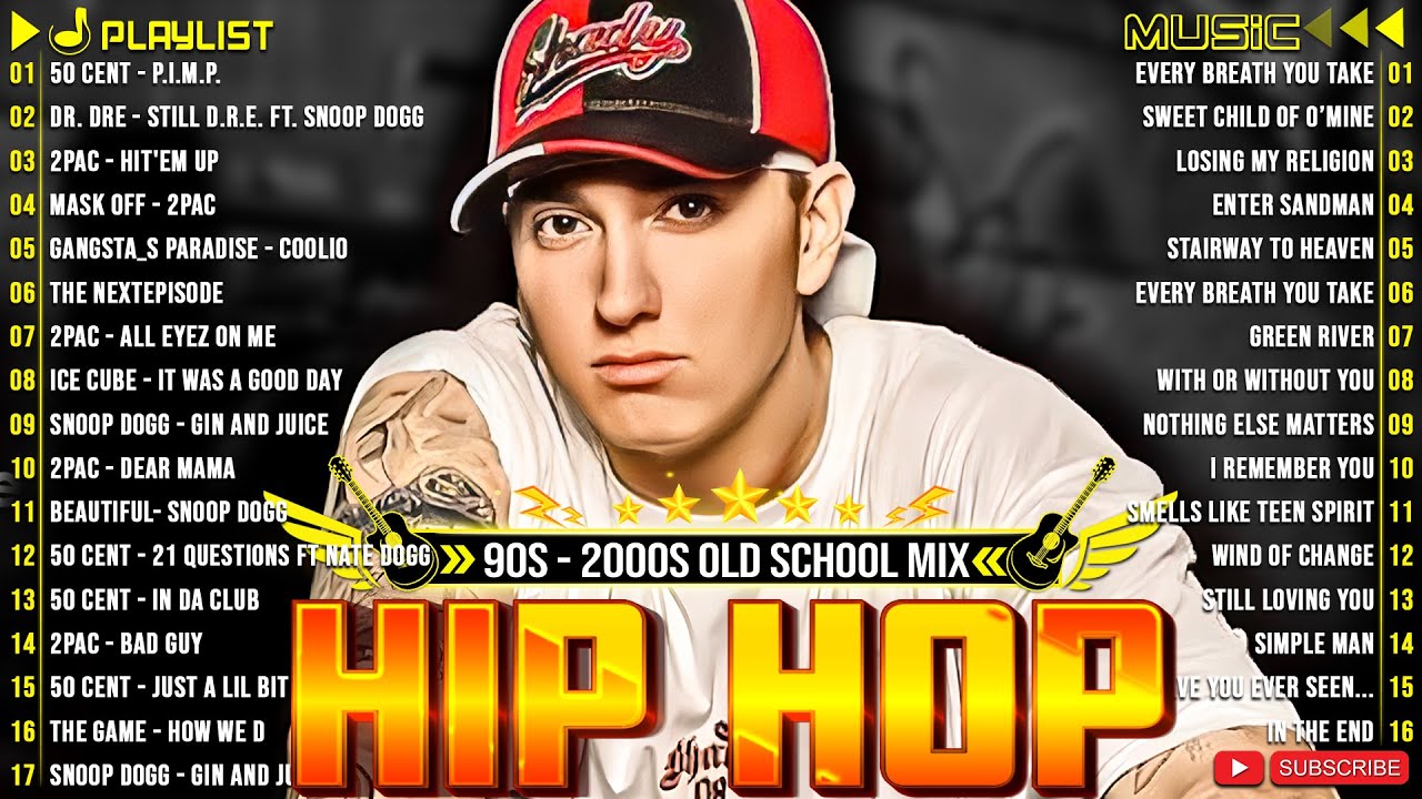 Snoop Dogg, Eminem, Ice Cube, 50 Cent, Lil Jon, 2Pac, Dr Dre, DMX   90s HIPHOP MIX 🔥🔥🔥🔥