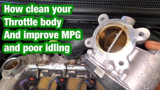 Cleaning the throttle on a chevy cruze to fix rough idle for free