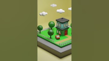3D Modelling Timelapse - Miniature House 2