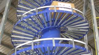 NEXUS Gravity Roller Spiral Conveyor  Carton Handling