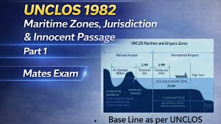 UNCLOS 1982 | Maritime Zones, Jurisdiction & Innocent Passage | Mates exam