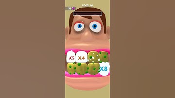 Teeth Runner || Android & iOS game || short funny offline gameplay #jackyfine #teethrunner