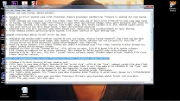 TUTORIAL DAN CARA INSTALL DRIVER EZP2010