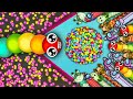 Snake Io🐍 RAINBOW SNAKE EATING FABULOUS SCORE POINT ON MAP🐍 EPIC SNAKEIO GAMEPLAY #snakeio #games