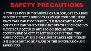 Flooding PSA (Public Service Announcement)