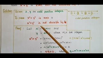 Prove that if x and y are both odd positive integers then x^2+y^2 is even but not divisible by 4.