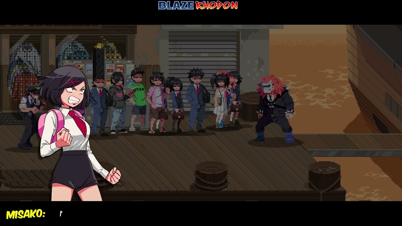 River City Girls (PC, Steam) Walkthrough Kyoko Ocean Heights (all Sabu statues)